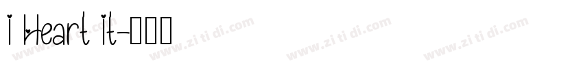 I Heart It字体转换 I Heart It字体转换